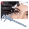 Beauty Eye Vernier Medidor Regla Para Cejas Microblading Shading