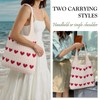 Ausing Crochet Tote Bag Beach Bag Shoulder Bag Women's Hollow
