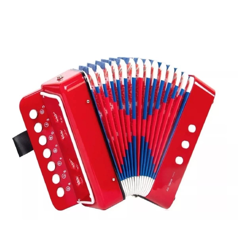 KFMX Mini Acordeon Infantil Juguete Para Niños Musica 7 Botones