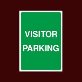 Visitor parking Plastic Sign (P13) - No Parking, Private Property, Visitor, Customer, Car Park, Reserved