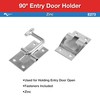 RV Designer E273 Zinc T-Style Entry Door Holder - Angled