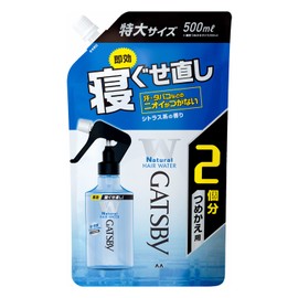 GATSBY (ギャツビー) Gatsby Bedhead Fixer Water Refill 16.9 fl oz (500 ml) (x 1) Citrus Scent