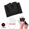 OTOTEC M Unisex Black Half Four Finger Gloves for Workout