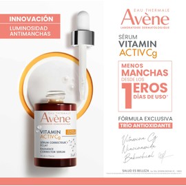 Avene Serum Facial Vitamina C y Niacinamida Antiarrugas Ilumina, 30ml
