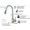 Kitchen Faucet with Pull Down Sprayer, Brushed Nickel Stainless Steel