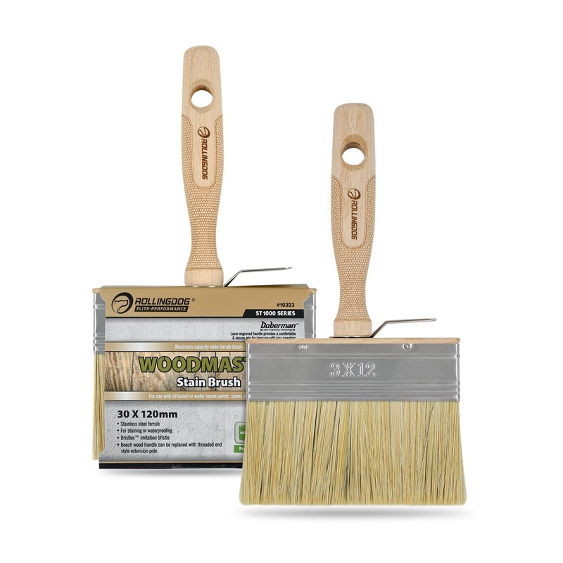 ROLLINGDOG 4.5 Inch Deck Stain Paint Brush - Limewash Paint