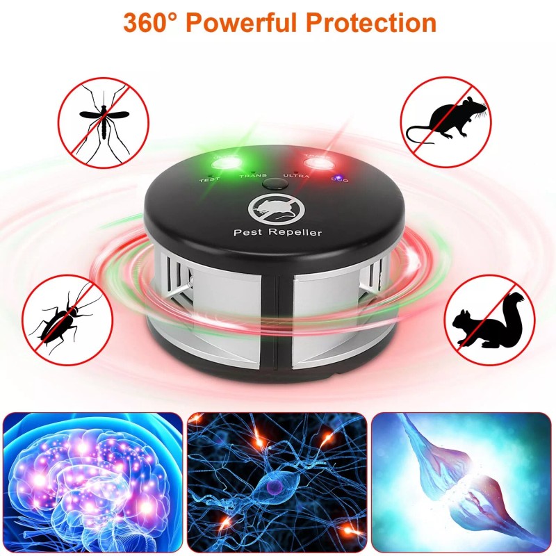 iMounTEK Ultrasonic Repellent 360° Electronic Control Pest Rat Cat Mice