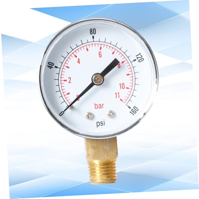 TEHAUX 2pcs 0-160 Psi Air Pressure Gauge for Air Compressor