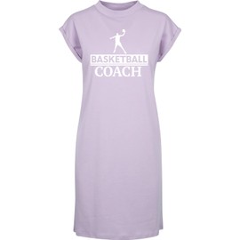 Hippowarehouse Basketball Coach t-Shirt Dress Women's Adults Nightie Nightdress Lilac