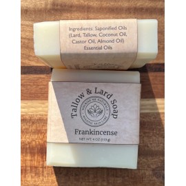 Homemade Tallow & Lard Handcrafted Soap Bar