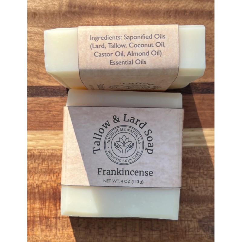 Homemade Tallow & Lard Handcrafted Soap Bar