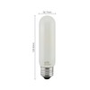 Landlite 2pk LED T10 120V 5W, Frosted, dimmable,for Piano Light/Banker