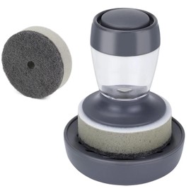 Kitchen cleaner sponge with Soap Dispenser and Easy Fill Design.