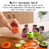 Vegetable Cutter Shapes Set 9 Pcs Mini Cookie Cutters for