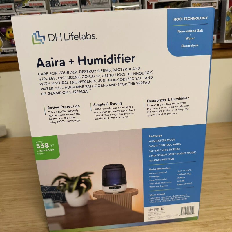 DH Lifelabs 591020110 Aaira Hydrating Dry Air Purifiers 538Sq Ft