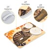 Fall Cats Dish Drying Mat for Kitchen Countertop 16x18 Autumn