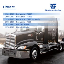 25624802 Door Latch Lock Driver Side Fits for Kenworth T600A 1986-1989/T600 Aerocab 1994-2007/T600B 1990-2007/T660 2008-2016 Mack MC/MR Models 1978-1987 Replace HLK2129 040177