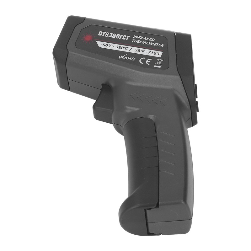 Infrared Thermometer for Cooking Food Temperature Gun Adjustable 12:1 Emissivity
