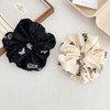 enophe 2PCS White Black Oversized Scrunchies for Women,Large Hair Ties