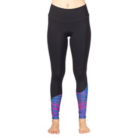 Terry Psychlotight Bike Tight, Women's 28 Inch Inseam Hi-Viz, Padded Compression Cycling Legging - Black | Swipe, XX Large