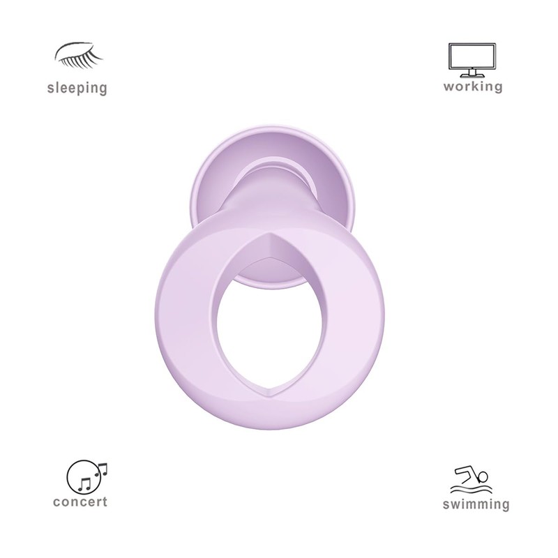Ear Plugs for Sleeping (Purple, One Size)