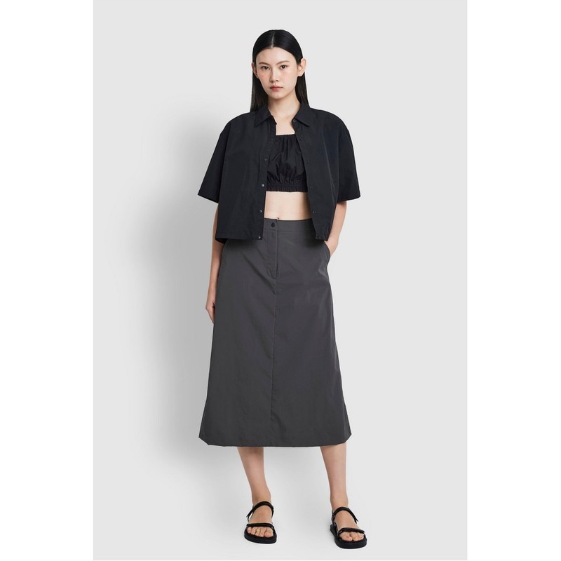 JAJU [JAJU] Women's Scat Scat A-line Skirt_Charcoal