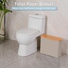 efluky Toilet Paper Basket with Lid, Toilet Paper Organizer for