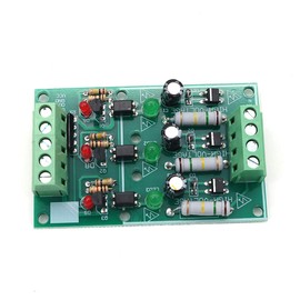 Fasizi 3-Channel Optocoupler Isolation Module, AC 220V Isolated Board Testing Module No PCB Holder AC Detection Module