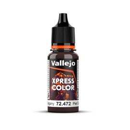 Vallejo - Xpress Color | Mahogany 18 ml. (0.6 fl.oz.) | Speedy Application and Drying | Vibrant and Saturated Tones | Allows Colors to Flow Easily over the Miniature Surface