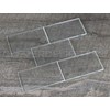 CleverDelights 2" x 3.5" Rectangle Glass Tiles - Clear (1)