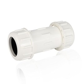 EFIELD 1-Inch PVC Compression Coupling, Sch. 40, Connecting Piping and Repairs of PVC Pipe (1-inch)