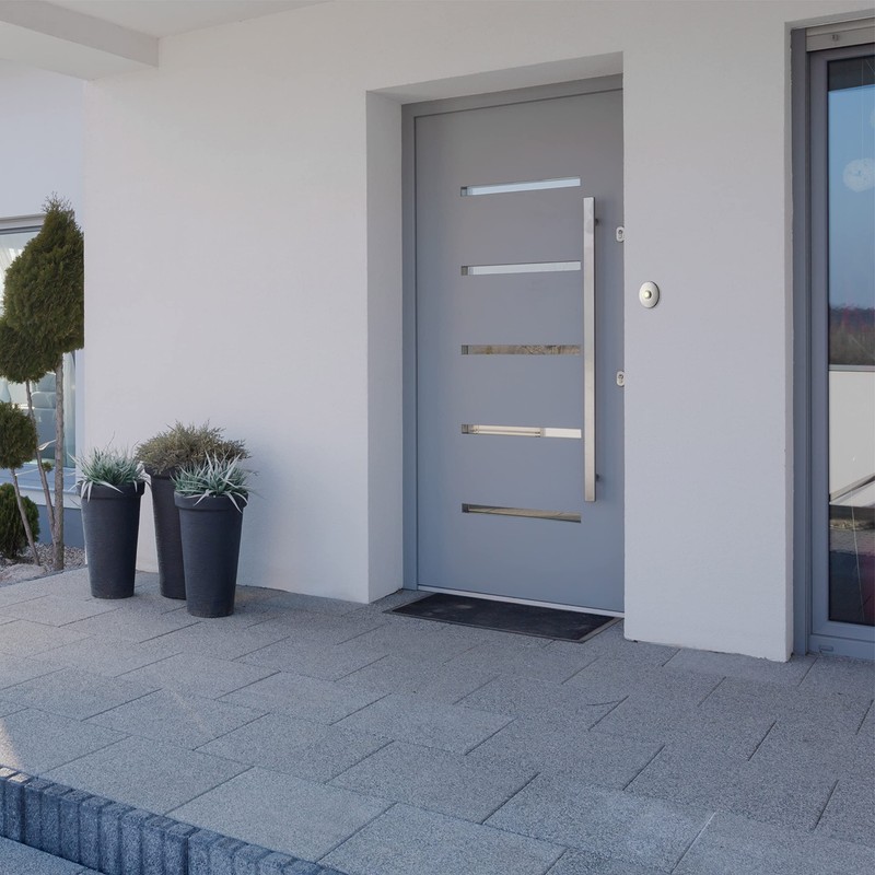 Newhouse Hardware SN5WL Lighted Doorbell Button, 1-Pack, Satin Nickel