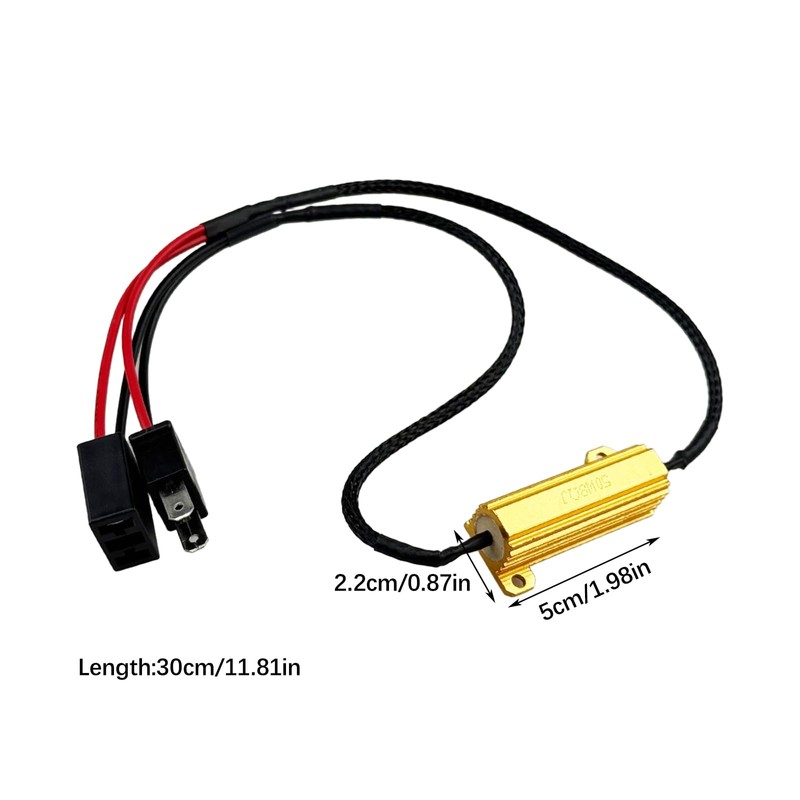 2 Stück LED Scheinwerfer Decoder, Auto Lastwiderstand Widerstands Kit Anti