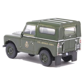 Oxford Diecast 76LR2S005 Land Rover Series II SWB Hard Back Civil Defence