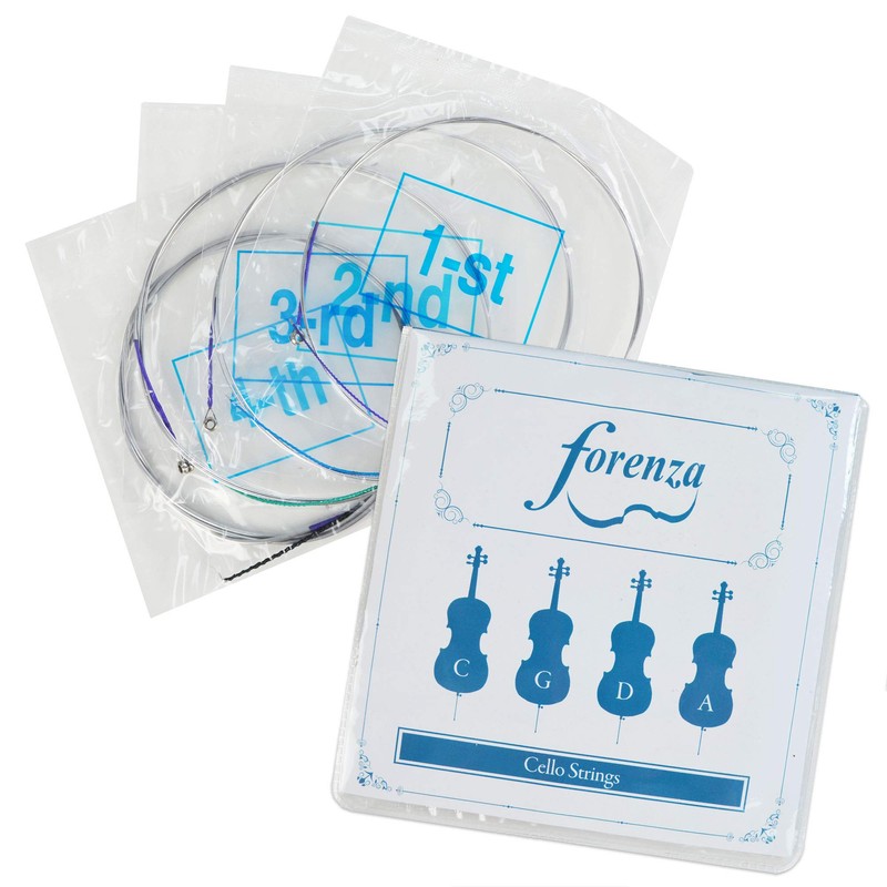 Forenza FA15COA Cello Strings for Full and 3/4 Size, silver