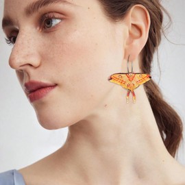 14k Gold-Plated Earrings Ball U Shape Pin Hoop Earrings Chunky Hoop Earrings Paperclip Convertible Link Chain Earring Drop Dangle Earrings for Women