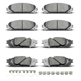D1879 D2076 8pcs Ceramic Front Rear Brake Pads With Clips Fit For toyota Avalon/camry/rav4/Corolla Cross/Venza,2019-2022 for Lexus ES350 ES250 UX200 UX250h ES300h
