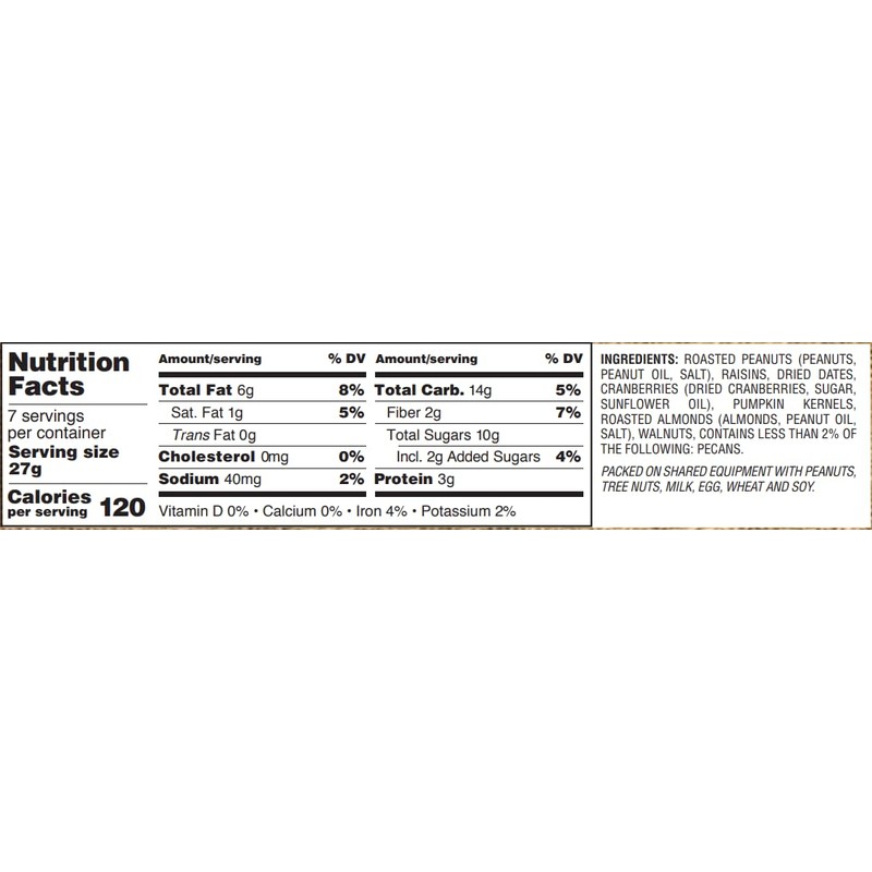 Gurley's Golden Recipe Cranberry Trail Mix, Fruity & Nutty, 6