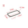 10pcs Metal Wire Formed Rectangle Ring Belt Loop Bra Buckle