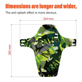 CNC Mountain Bike Fenders,MTB Mud Guard,2PCS Front and Rear Bike Mudguard Fits 26", 27.5", 29" Plus Size and Fat Bikes.