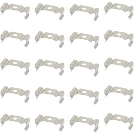 Traodin T8 LED Light Bulbs 20 Clips Holder Bracketr for Lamp Socket Shop Light Fixture, Led Ceiling Lamp(20pcs) (31mm/1.22inch)
