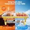 IMXSUMDA 2-Pack Chafing Dishes for Buffet with Glass Lids –