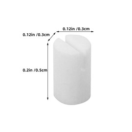 UPKOCH 3PCS Ox Bone Banjo Nut Replacement for 5th String - Precision Cut 0.5x0.3cm Professional Grade with Enhanced Sustain & Anti-Slip Design (White)