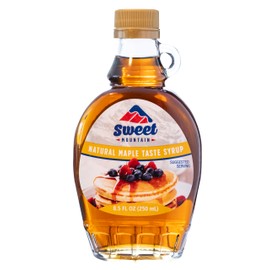 Sweet Mountain - Natural Maple Taste Syrup in Glass Bottle (8.5 FL OZ / 250 ml)