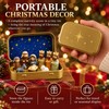 Mini Christmas Nativity Set in Tin Box, Portable Manger Scene