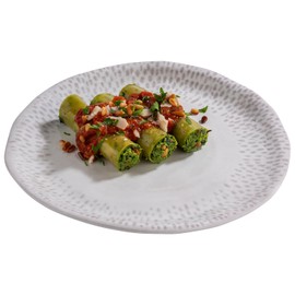 APS Footmark 85323 Plate Diameter 21 cm Height 2 cm Melamine Decor White/Grey