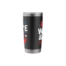 Red White & Pew 4th Of July Gun Rights Stainless Steel Insulated Tumbler