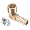 M METERXITY Brass Hose Barb Screw Connection - 90° Angle