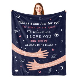 Girlfriend Gift, Get Well Soon Gifts for Women Men, Thinking of You Gifts, Cheer up Gifts for Women, Long Distance Relationship Gifts, Gifts for Girlfriend, Inspirational Gifts Blanket 150X130CM