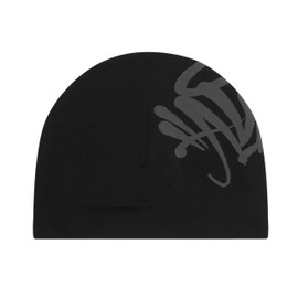 Syna World New Season Hochwertige Skully Cap, Central Cee Beanie Laufmütze, Schwarz & Grau, Schwarz , Einheitsgröße